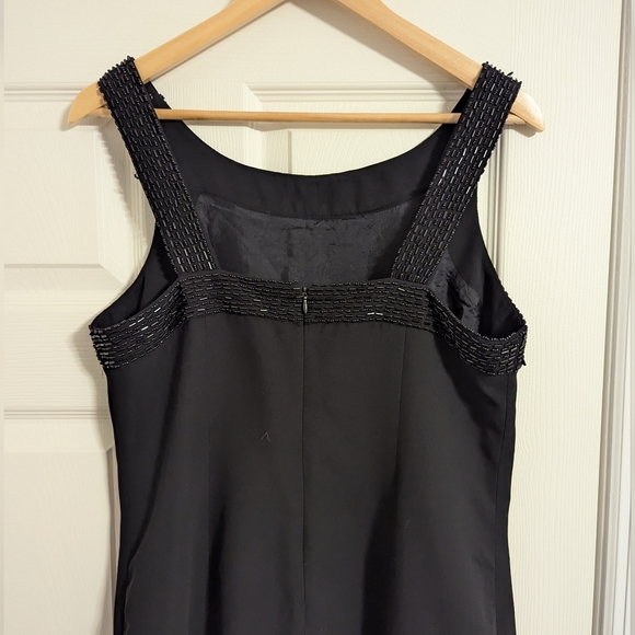 American living black dress sleeveless sheath sequin size 12 (see condition) - Picture 4 of 11